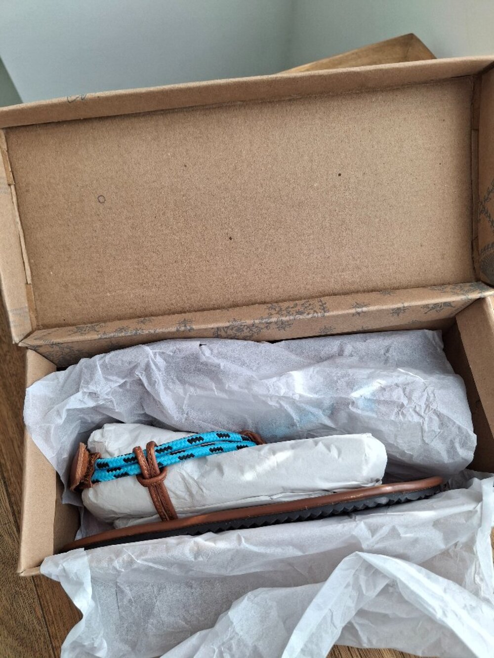 (New) Free‎ People – Island Hopping Wrap Leather Sandals (Luggage) – Women's 7.5 - Picture 14 of 16
